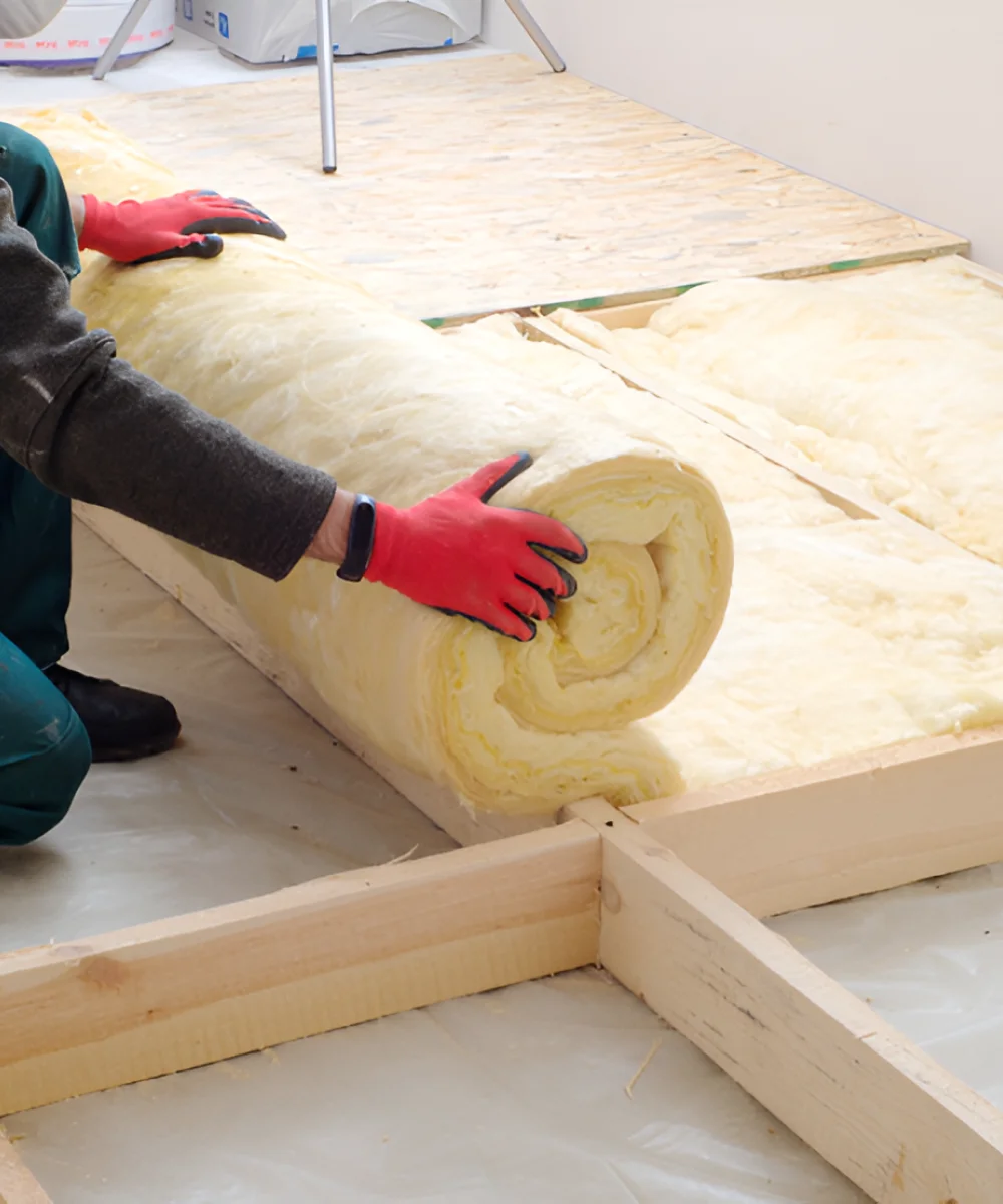 Chantier d'isolation thermique par l'extérieur